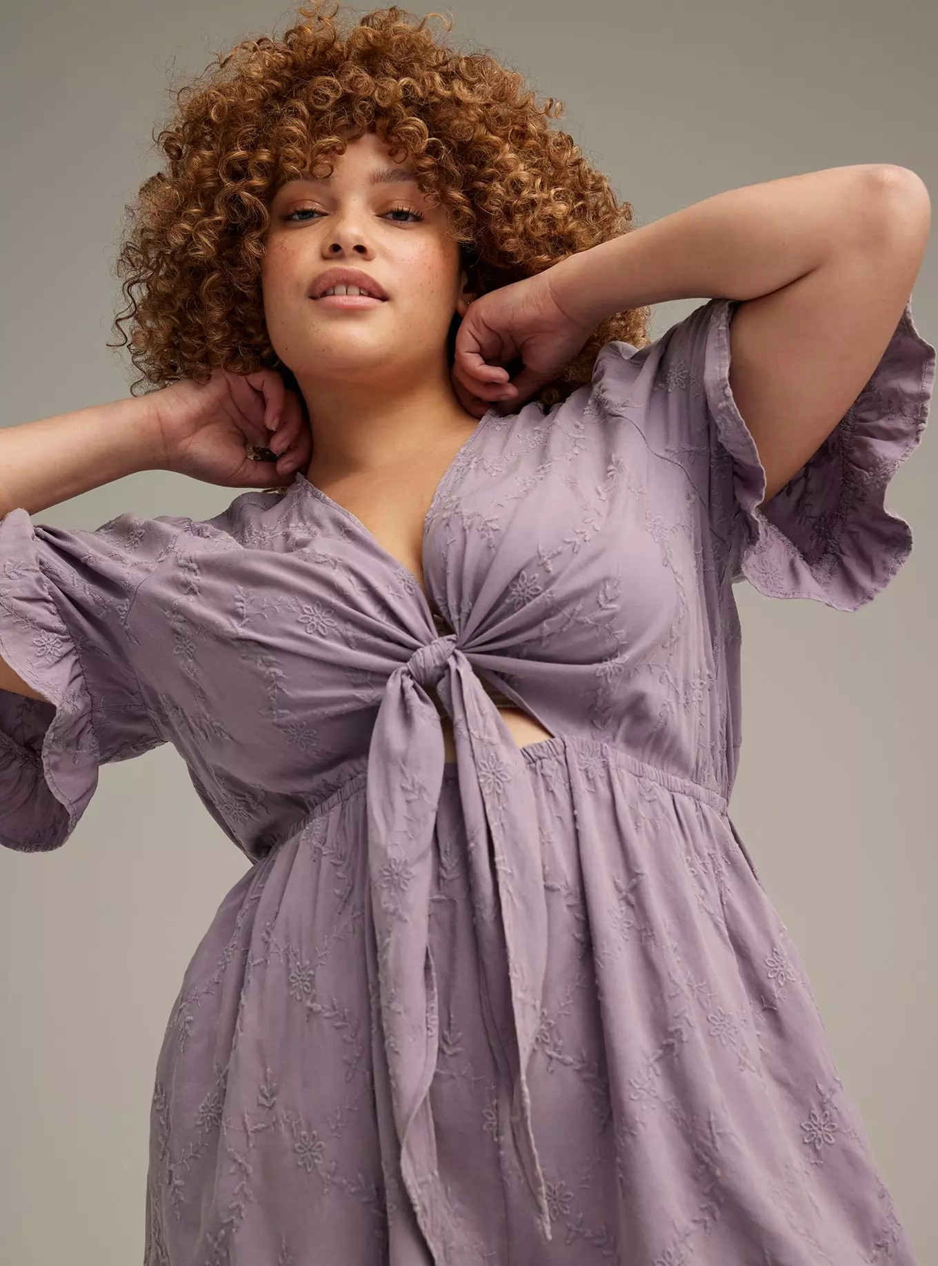 Festi Flutter Sleeve Romper | Torrid (US & Canada)