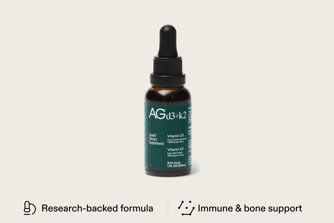 Shop AG Vitamin D3 + K2: Liquid Drops | AG1® | AG1