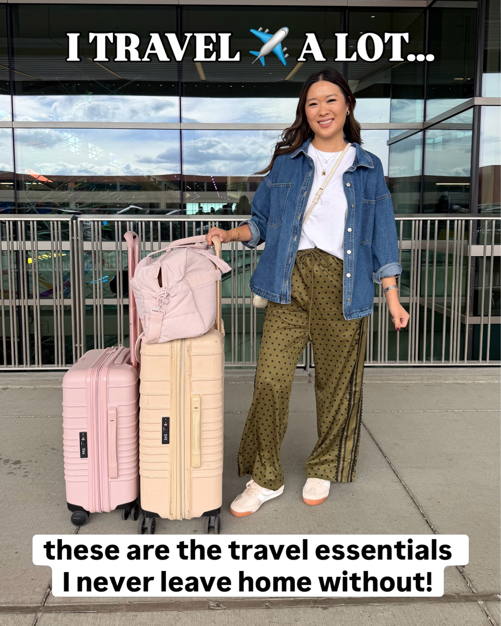 Save this for your next trip + comment “TRAVEL” to get the list of all of my must have travel essentials that I can never leave home without!! From beauty products to travel organization, these are my tried and true products and have earned a permanent spot in my carry on / checked bag. Where’s the next place you are traveling to? ✈️ 

Amazon must haves, travel organization, what to pack, trip essentials, airplane travel, suitcase