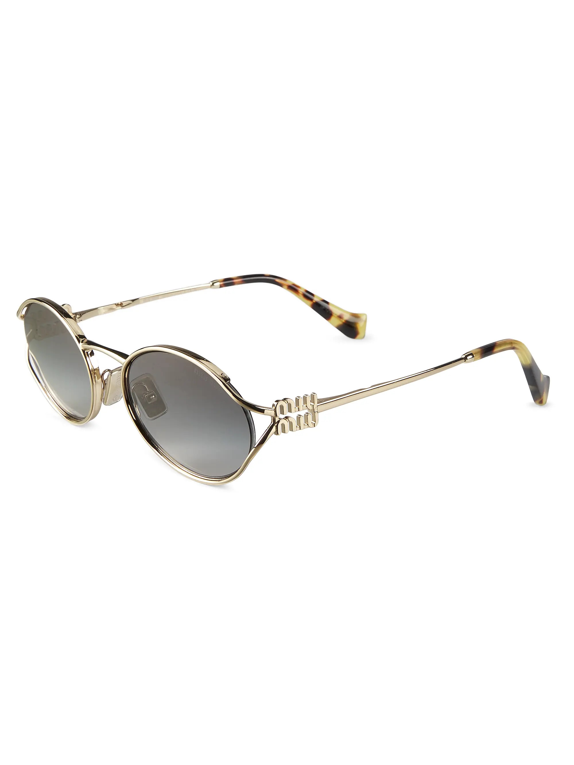 54MM Metal Round Sunglasses | Saks Fifth Avenue