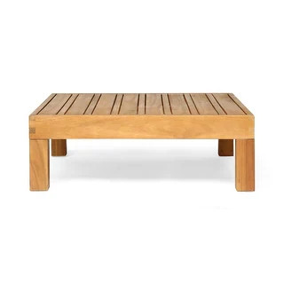 Oana Acacia Wood Outdoor Coffee Table by Christopher Knight Home - Teak | Bed Bath & Beyond