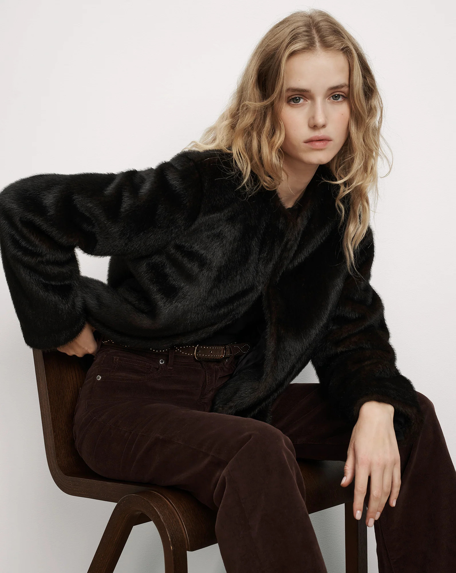 Griselda Faux Fur Coat in Sable | Veronica Beard | Veronica Beard