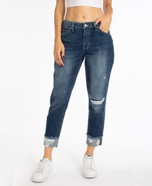 Kancan Women's High Rise Boyfriend Jeans | Macys (US)