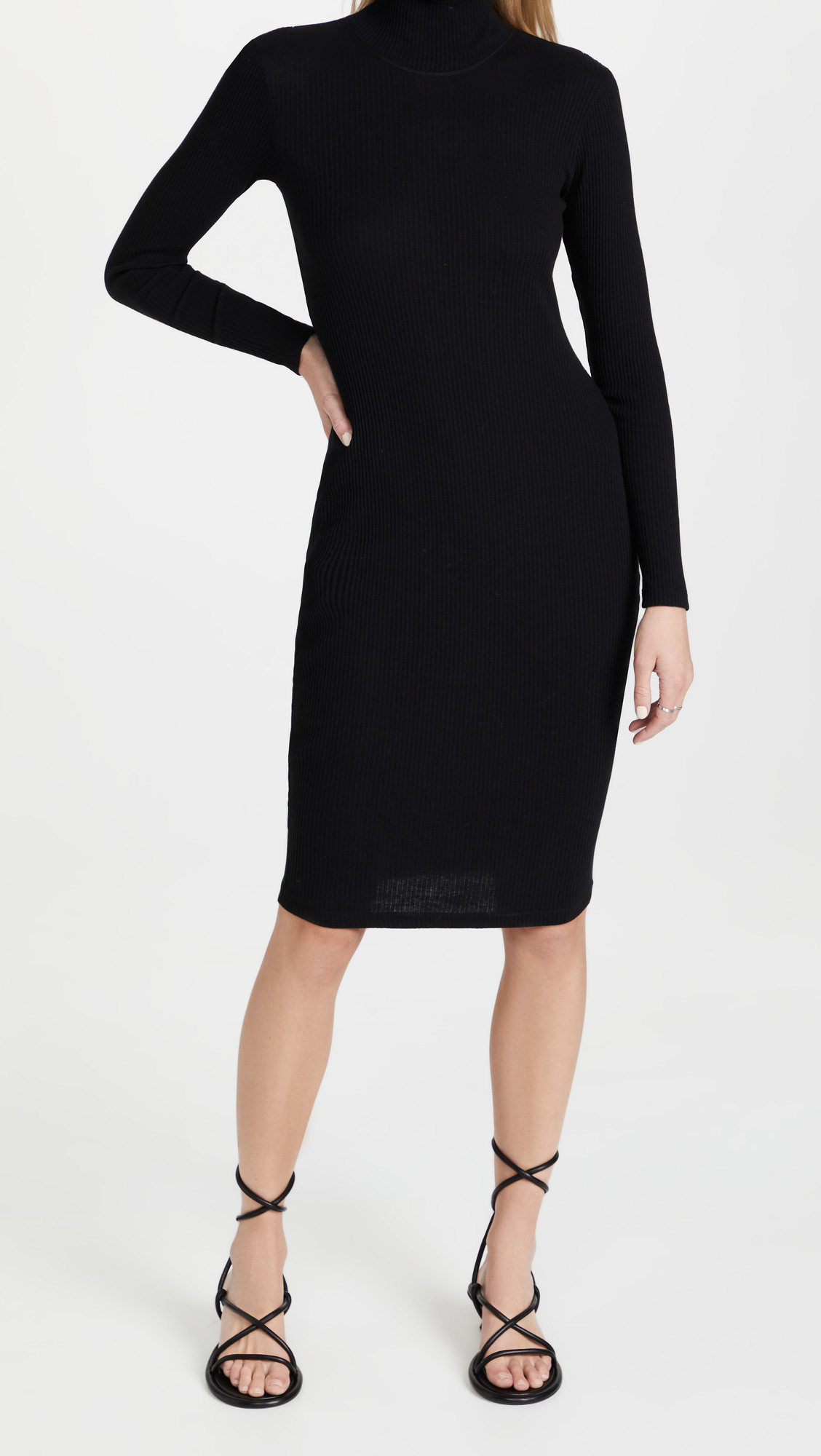 Contrast Rib Turtleneck Dress | Shopbop