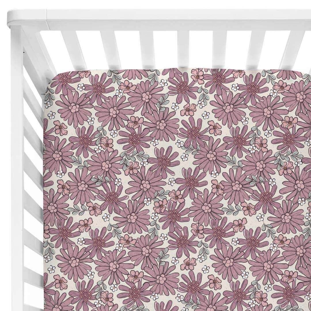 Maya's Moody Floral Crib Sheet | Caden Lane