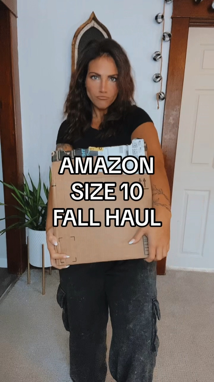 Amazon Fall Haul 🍂🤎🤍 The best Amazon jeans I’ve ever ordered! #size10fashion #falloutfits #amazonfashion #amazonsweaters #widelegjeans 

#LTKstyletip #LTKSeasonal #LTKfindsunder50