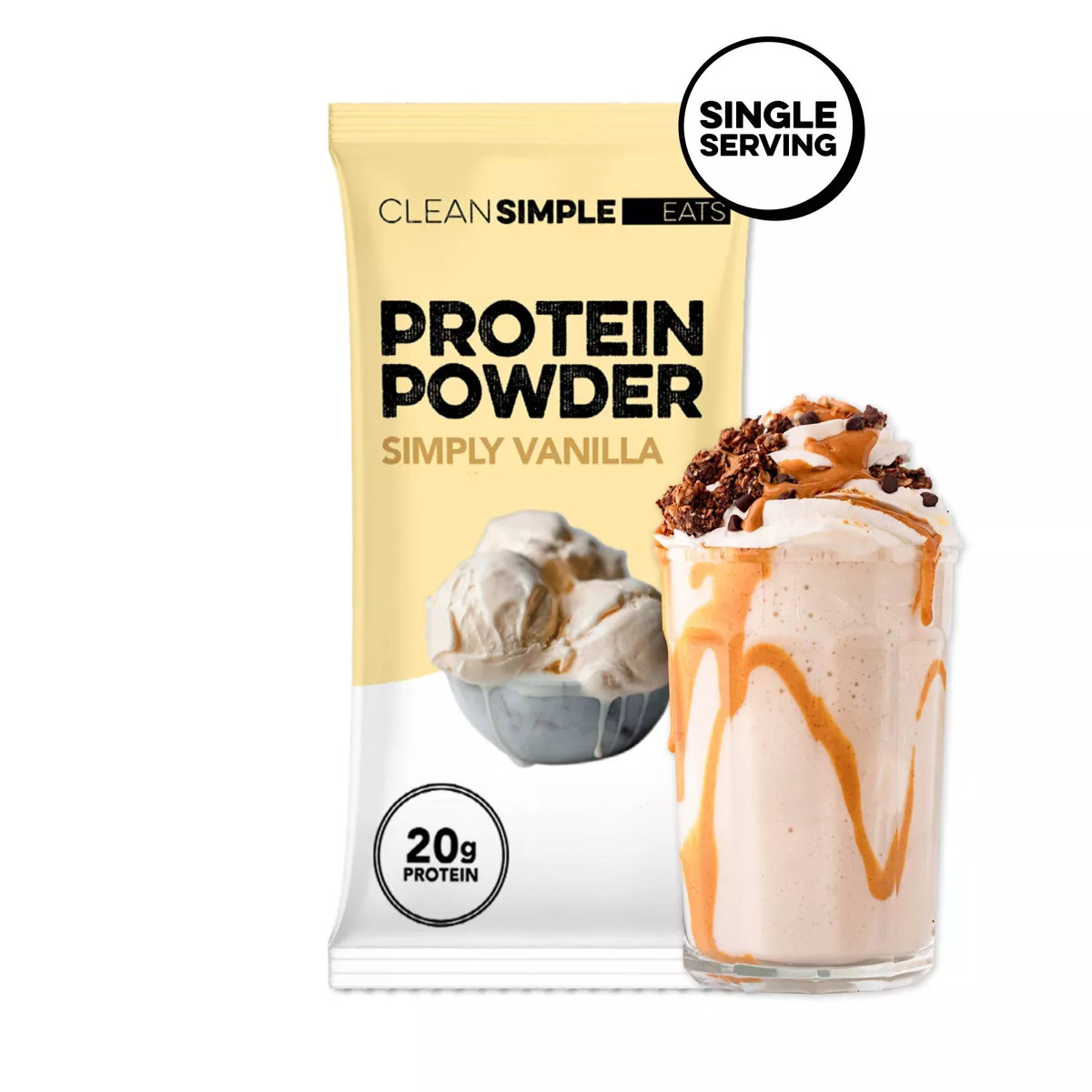 Clean Simple Eats Protein Powder - Simply Vanilla - 1.16oz/1 stick | Target