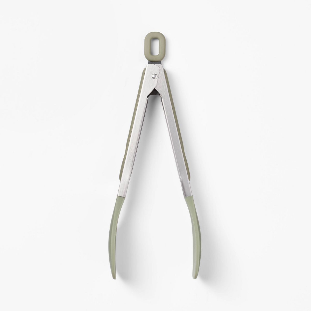 Silicone and Stainless Steel Mini Tong Sage Green - Figmint™ | Target