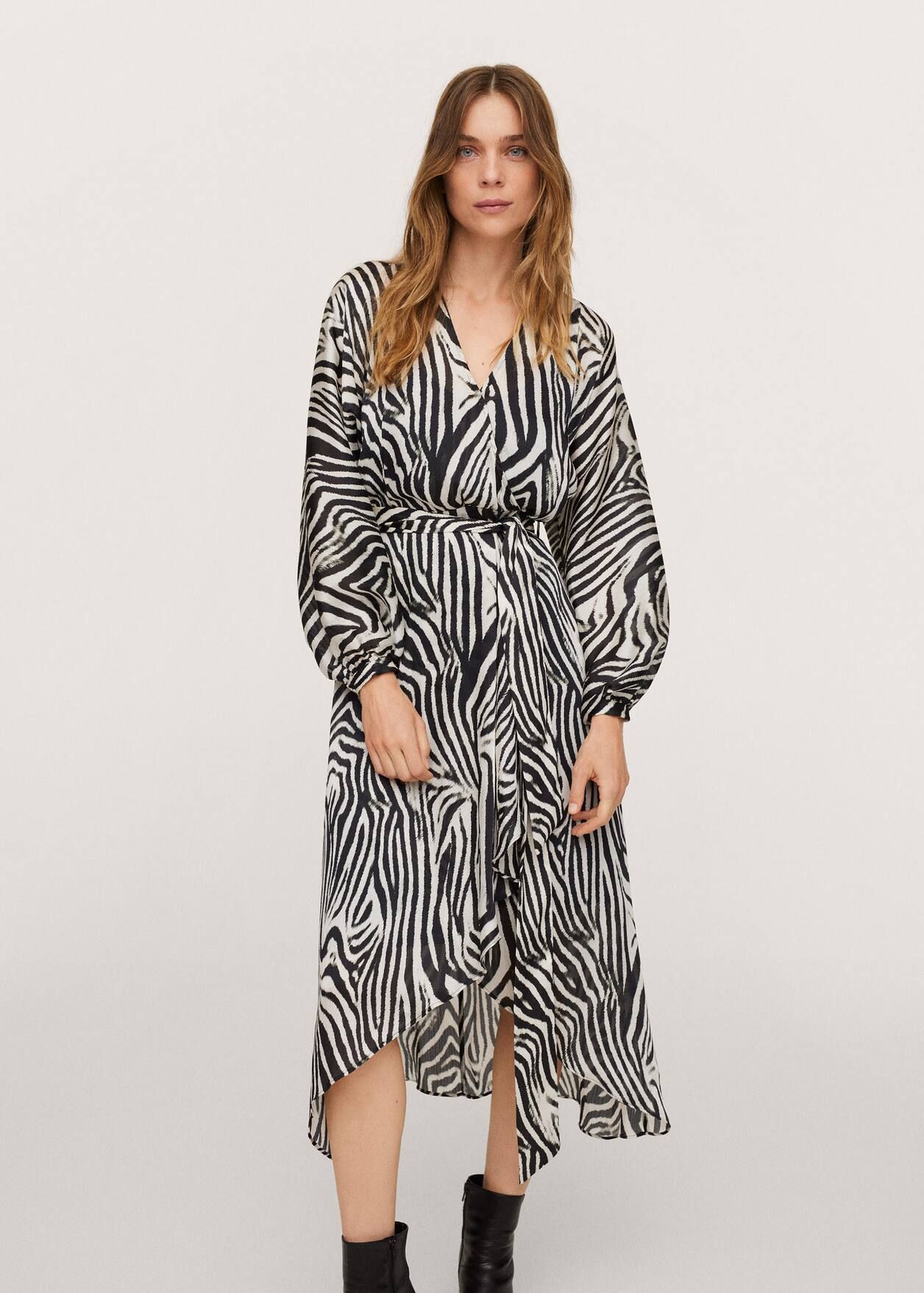 Zebra printed dress | MANGO (US)