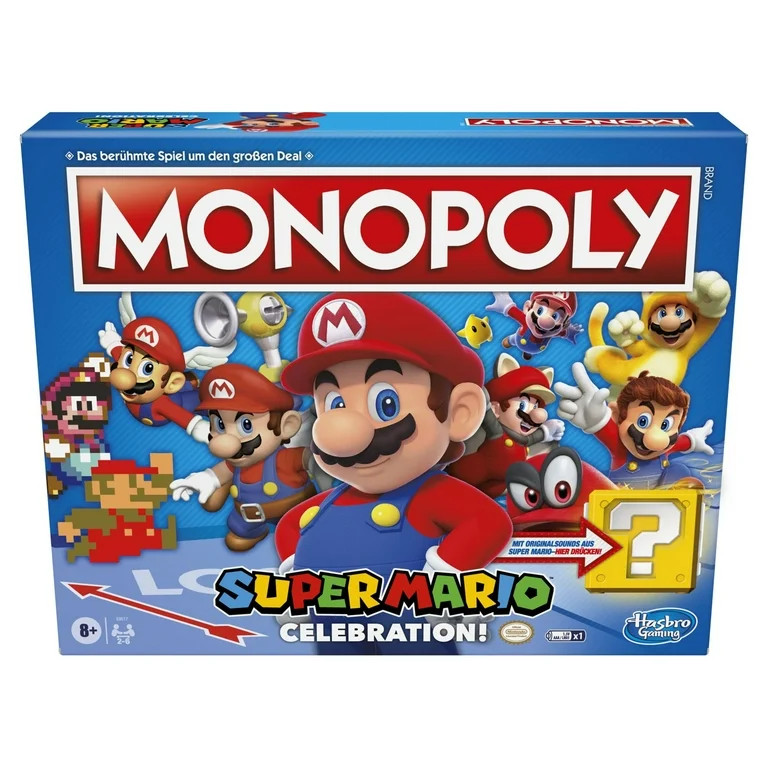 Monopoly Super Mario Celebration Edition Board Game for Kids Ages 8 and Up | Walmart (US)
