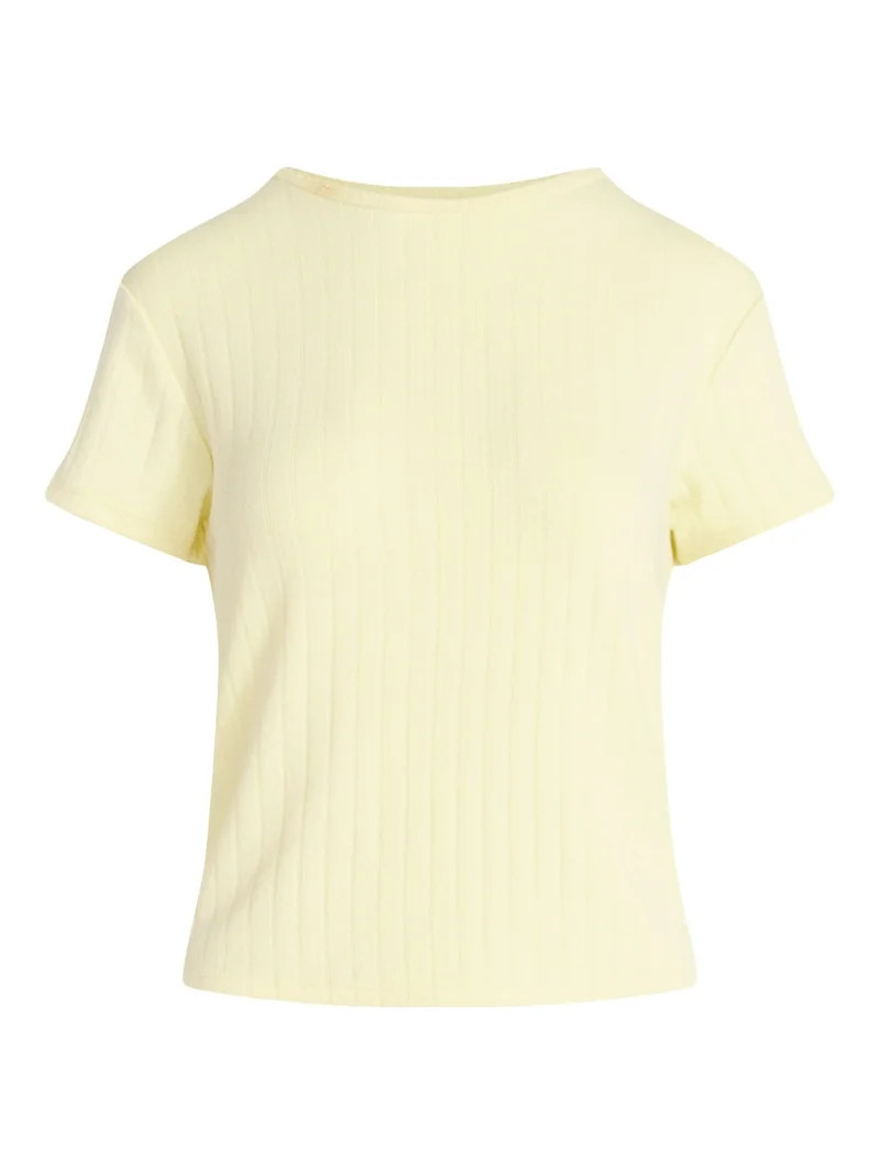 Joyspun Women’s Pointelle Knit Sleepwear Tee with Short Sleeves, Sizes XS-3X | Walmart (US)