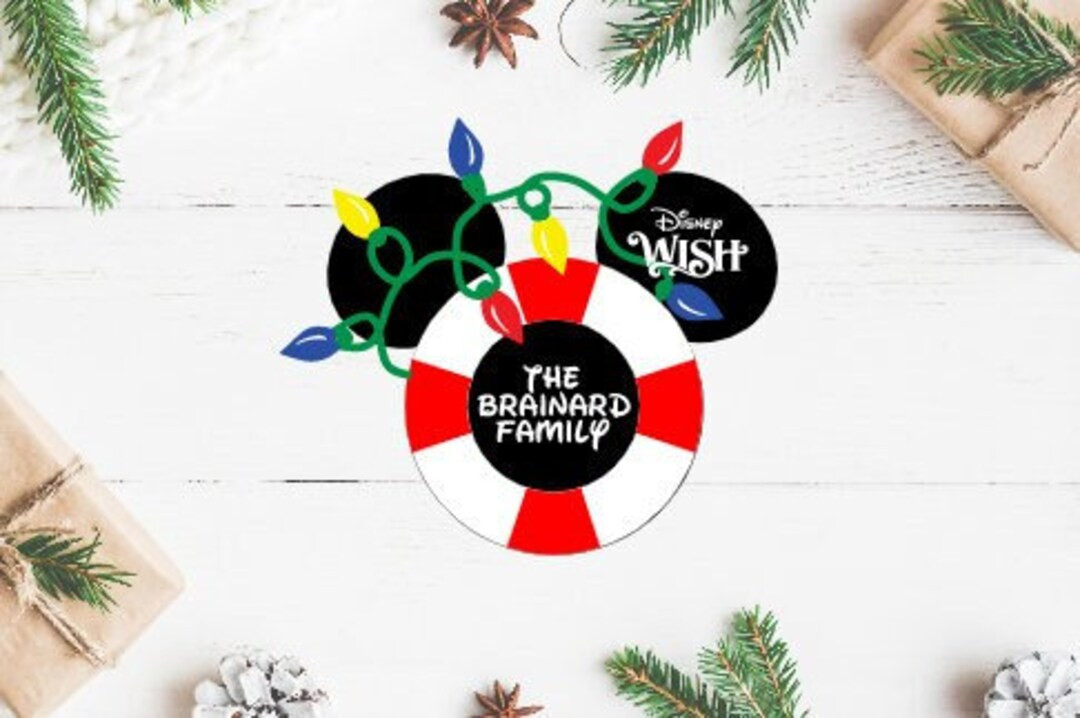 Mouse Cruise Christmas Door Magnet - Etsy | Etsy (US)