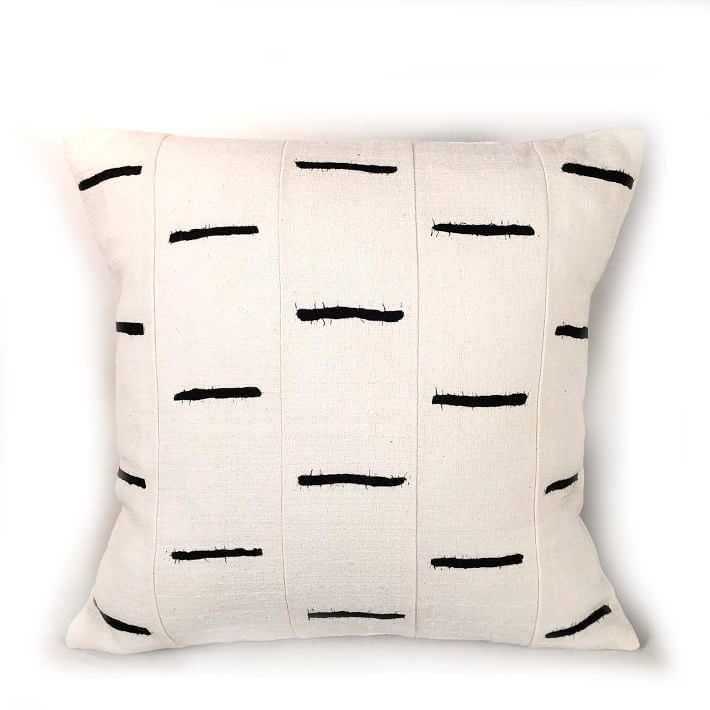 Tonga Pillow Cover - Black Dashes | West Elm (US)