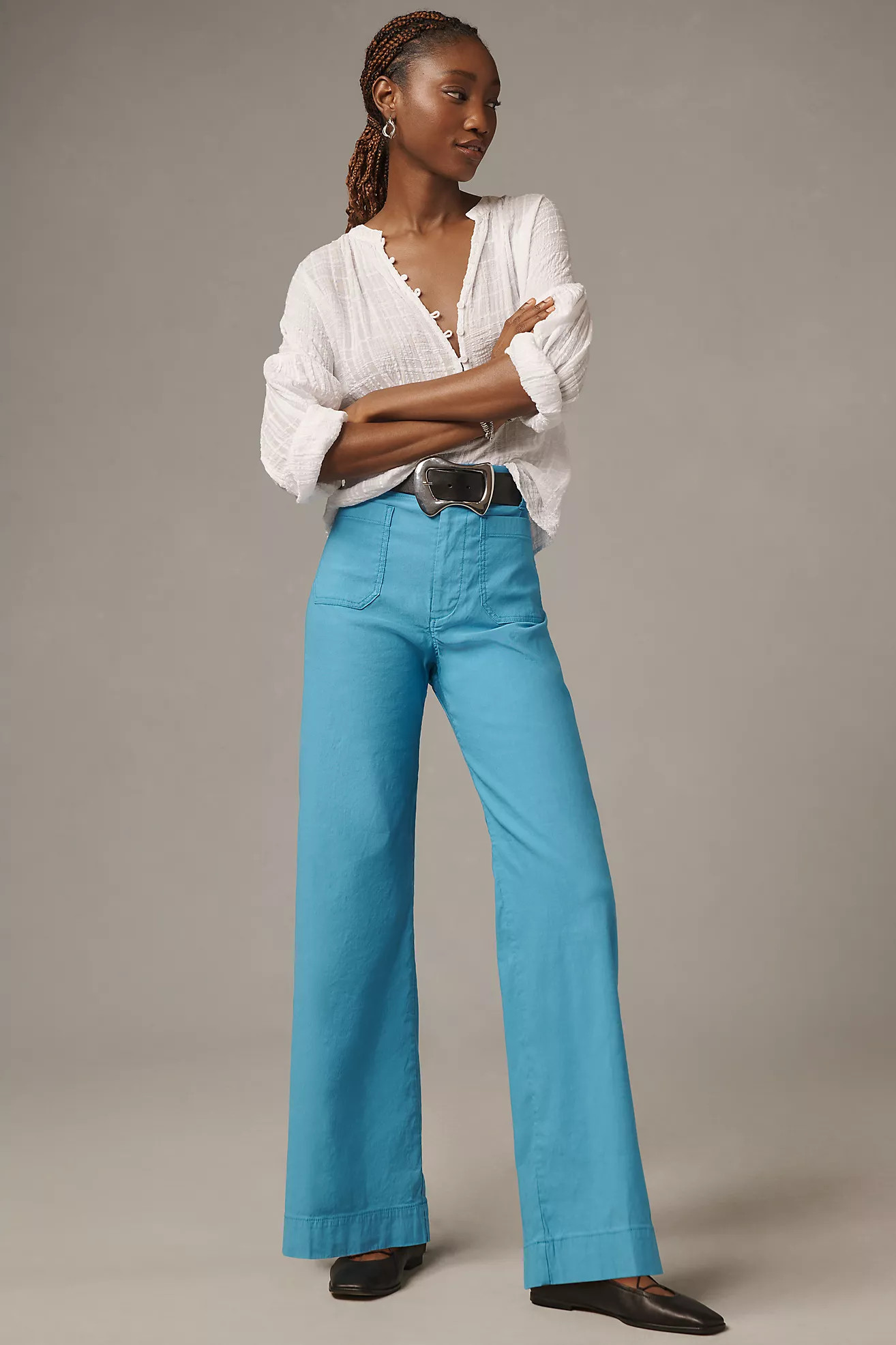 The Colette Full-Length Wide-Leg Pants by Maeve | Anthropologie (US)
