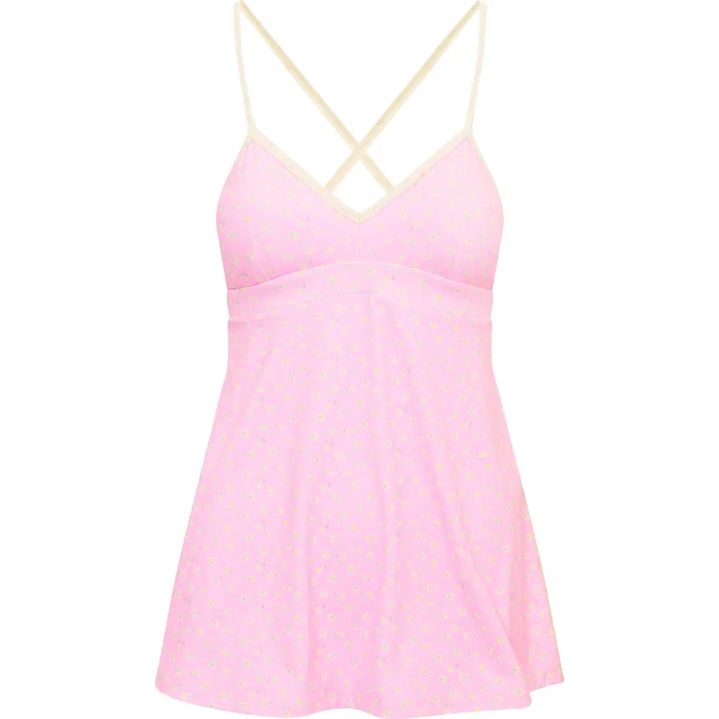 LoveShackFancy Kids' Lashinda Ditsy Floral Dress in Polaroid Rose at Nordstrom, Size Large | Nordstrom