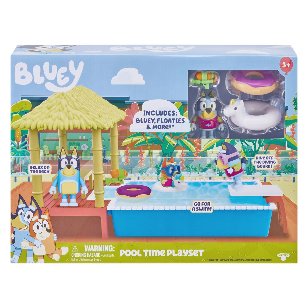 Bluey Pool Time Fun Doll Playset | Target