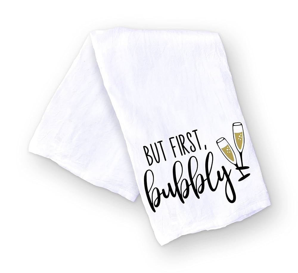 Handmade Funny Kitchen Towel - 100% Cotton Funny Hand Bar Towels for Champagne Celebrations - 28x... | Amazon (US)