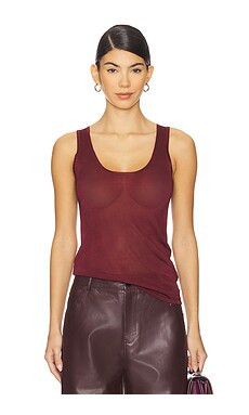 Mother of All Elena Tank Top in Burgundy from Revolve.com | Revolve Clothing (Global)