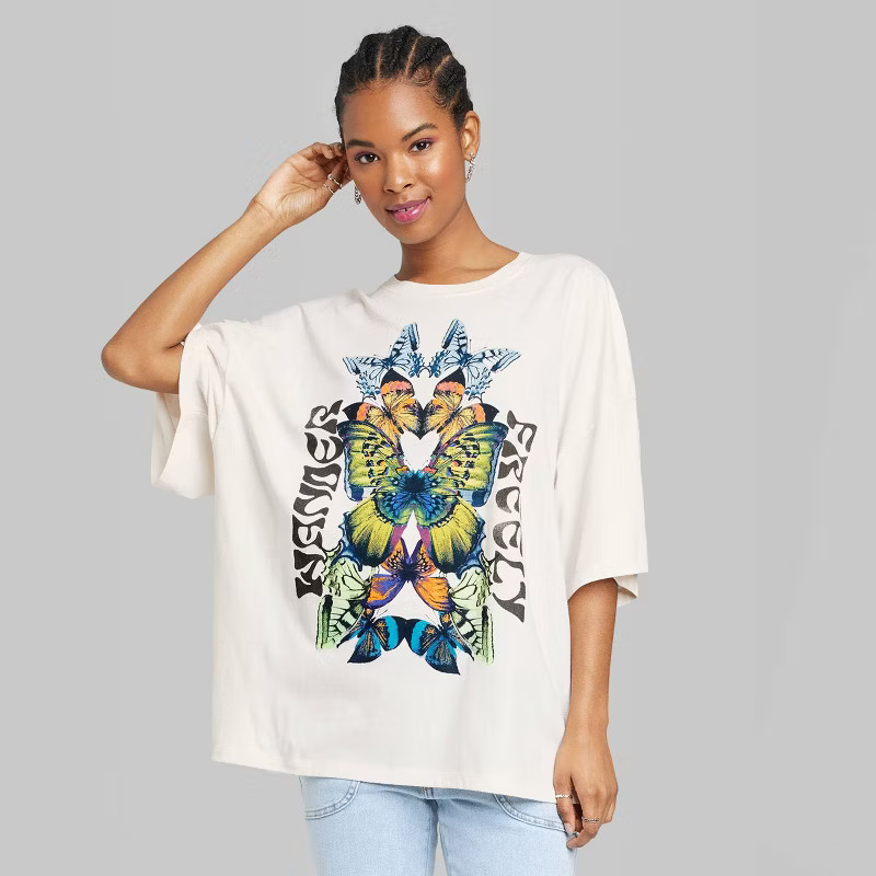 Women's Short Sleeve Oversized Graphic T-Shirt - Wild Fable™ | Target