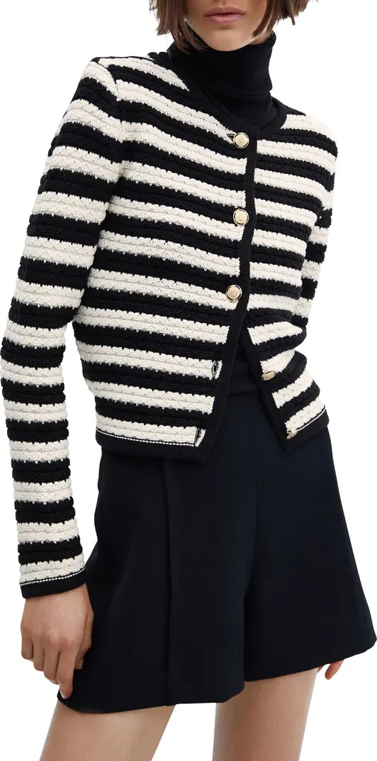 MANGO Stripe Cardigan | Nordstrom | Nordstrom