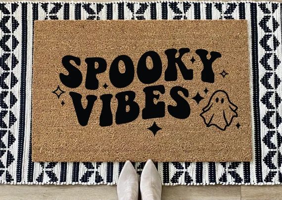 Halloween Doormat Spooky Vibes Doormat I Love Halloween - Etsy | Etsy (US)