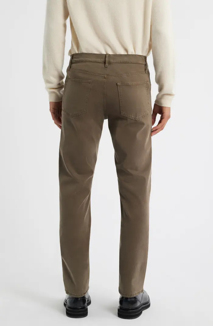 Modern Straight Leg Five-Pocket Twill Pants | Nordstrom