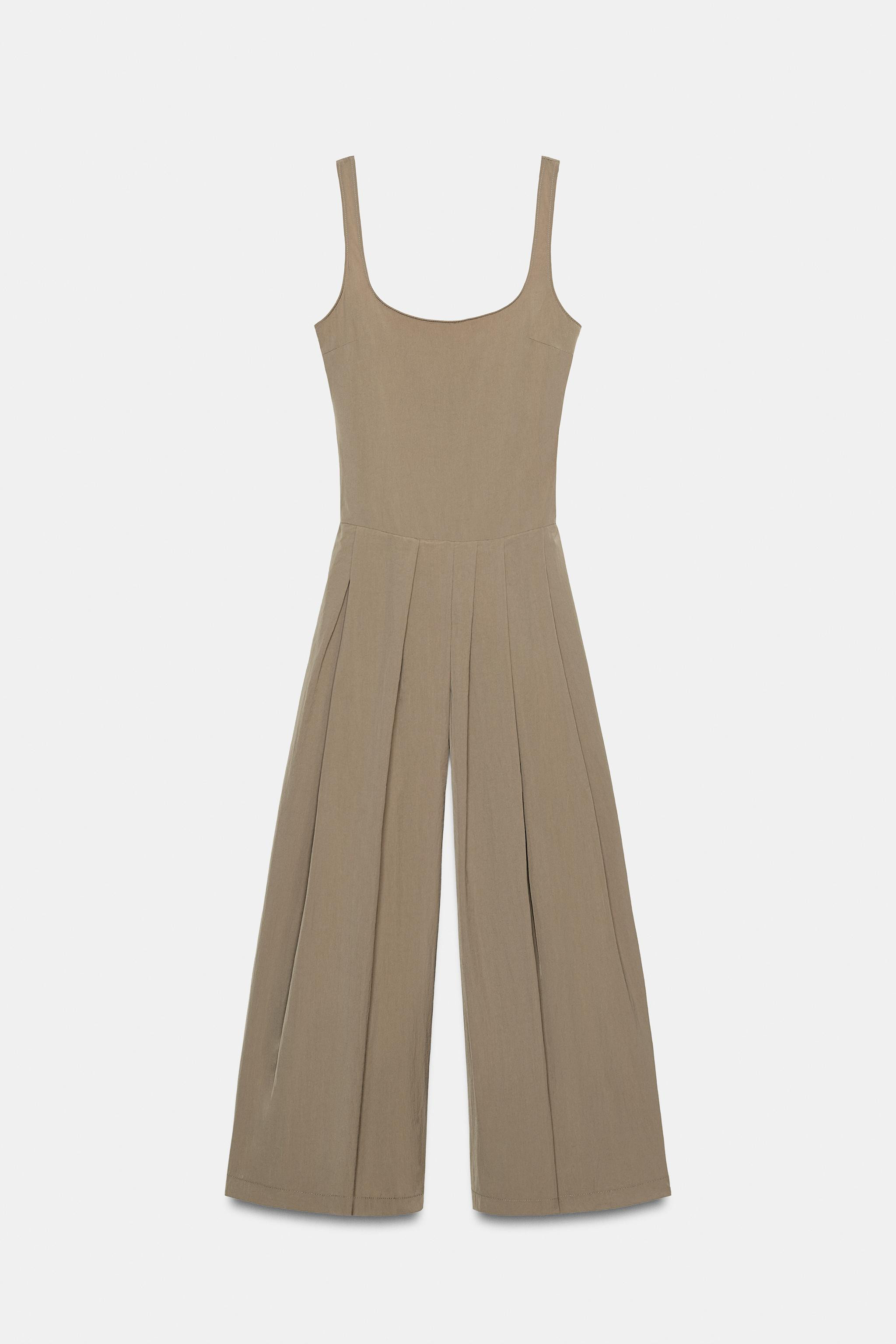 NYLON PLEATED JUMPSUIT | Zara US
