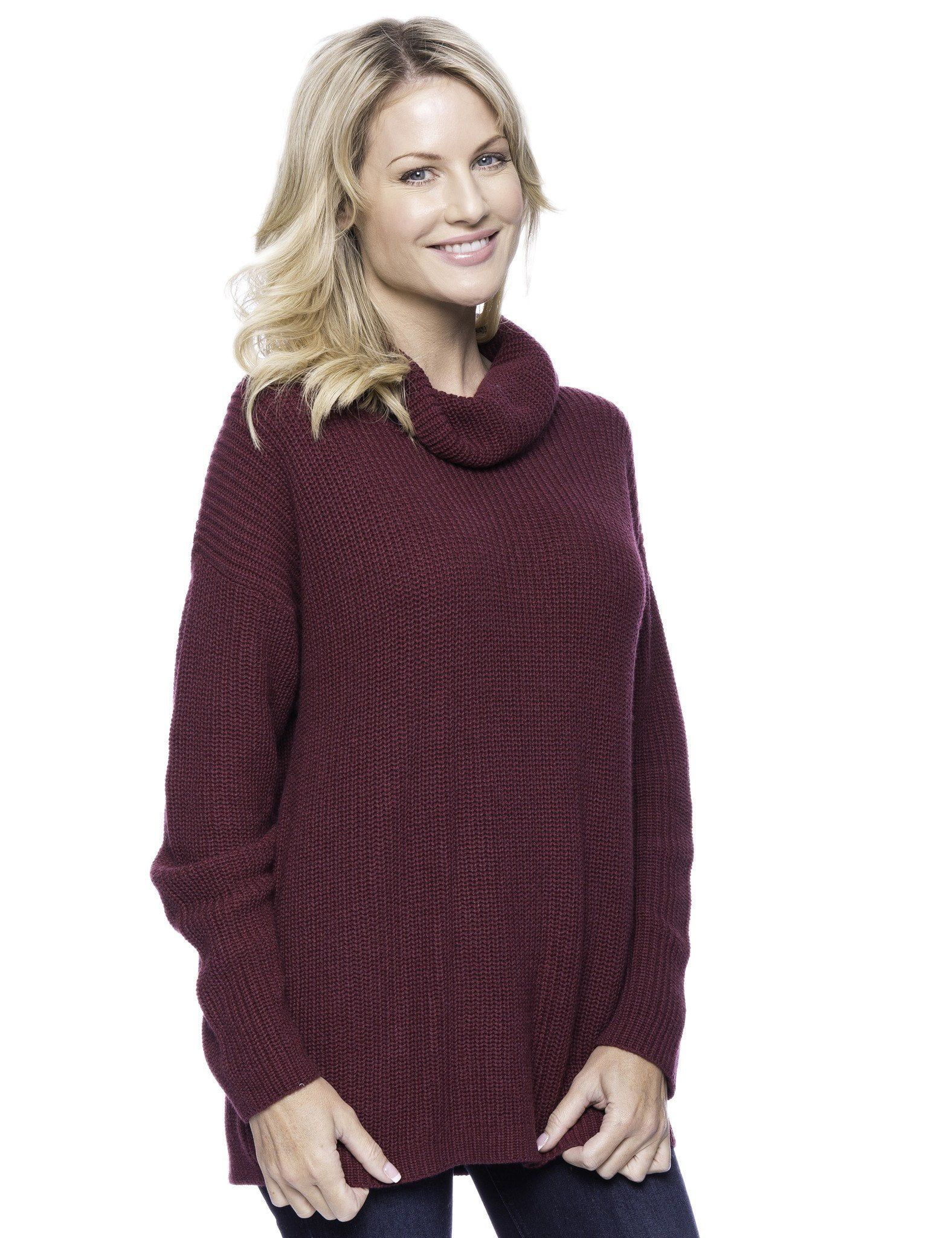 Tocco Reale Women's Cashmere Blend Cowl Neck Sweater | Walmart (US)