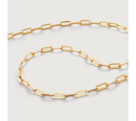 Bold Paperclip Chain Necklace 20' | Monica Vinader (Global)