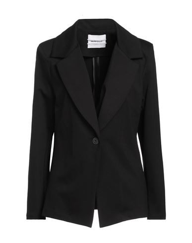 Brand Unique Woman Blazer Black Size 3 Viscose, Polyamide, Elastane | YOOX (US)