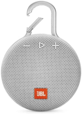 JBL Clip 3, Steel White - Waterproof, Durable & Portable Bluetooth Speaker - Up to 10 Hours of Pl... | Amazon (US)