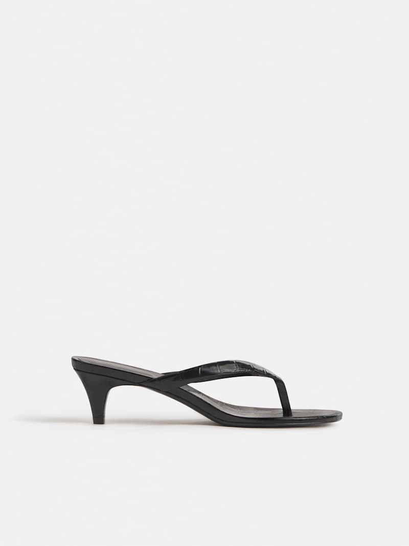 Reformation Amelia Heeled Thong Ivory 6 | Reformation (Global)