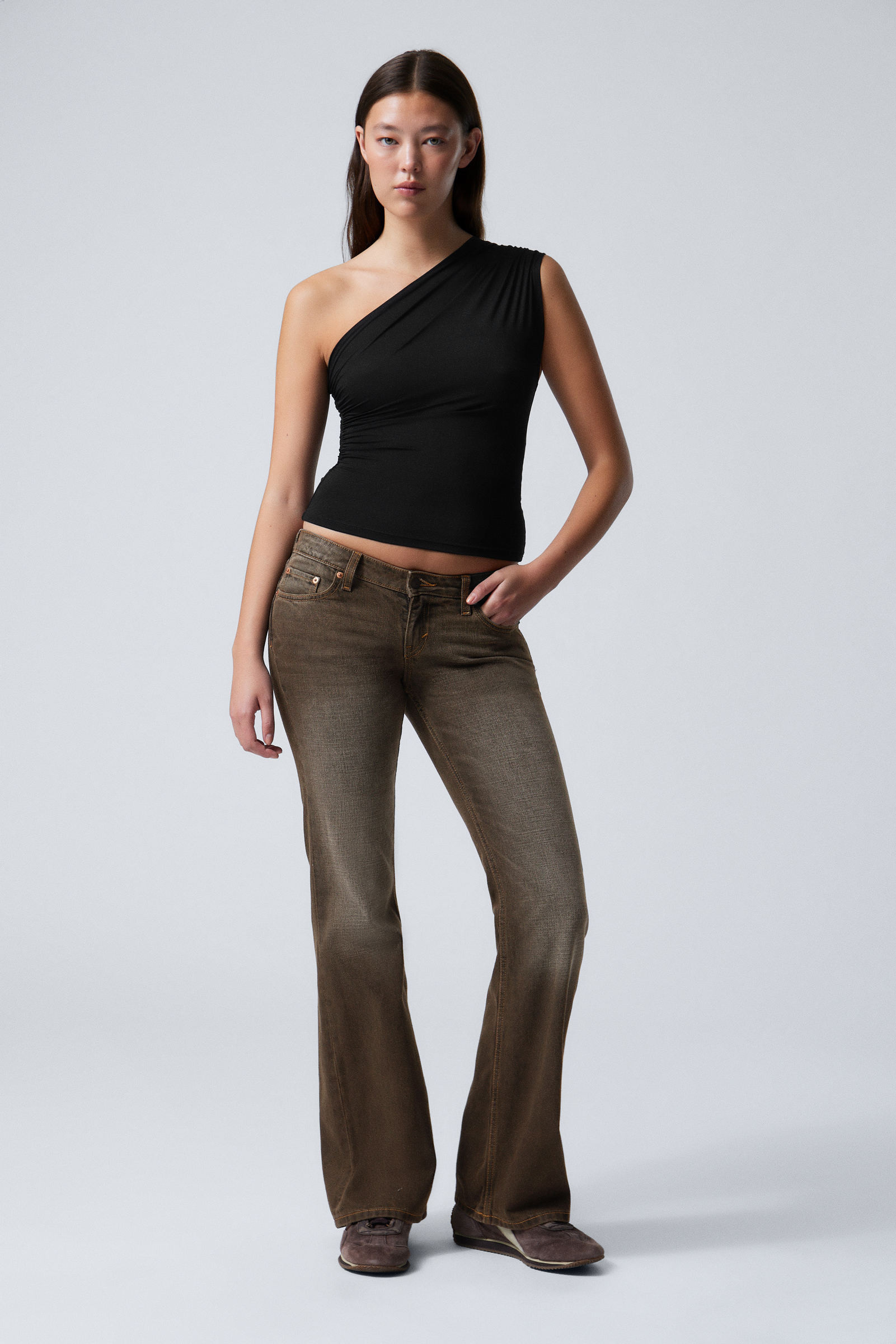 Nova Low Waist Slim Bootcut Leg Jeans | Weekday