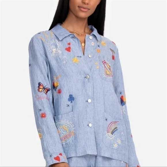 Johnny Was Workshop Odine Linen Button Up Shirt | Poshmark