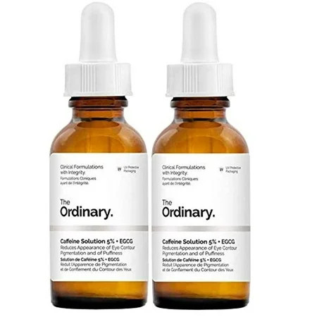 2 Pack of The Ordinary Caffeine Solution 5% + EGCG (30ml): Reduces Appearance of Eye Contour Pigmentation and Puffiness | Walmart (US)