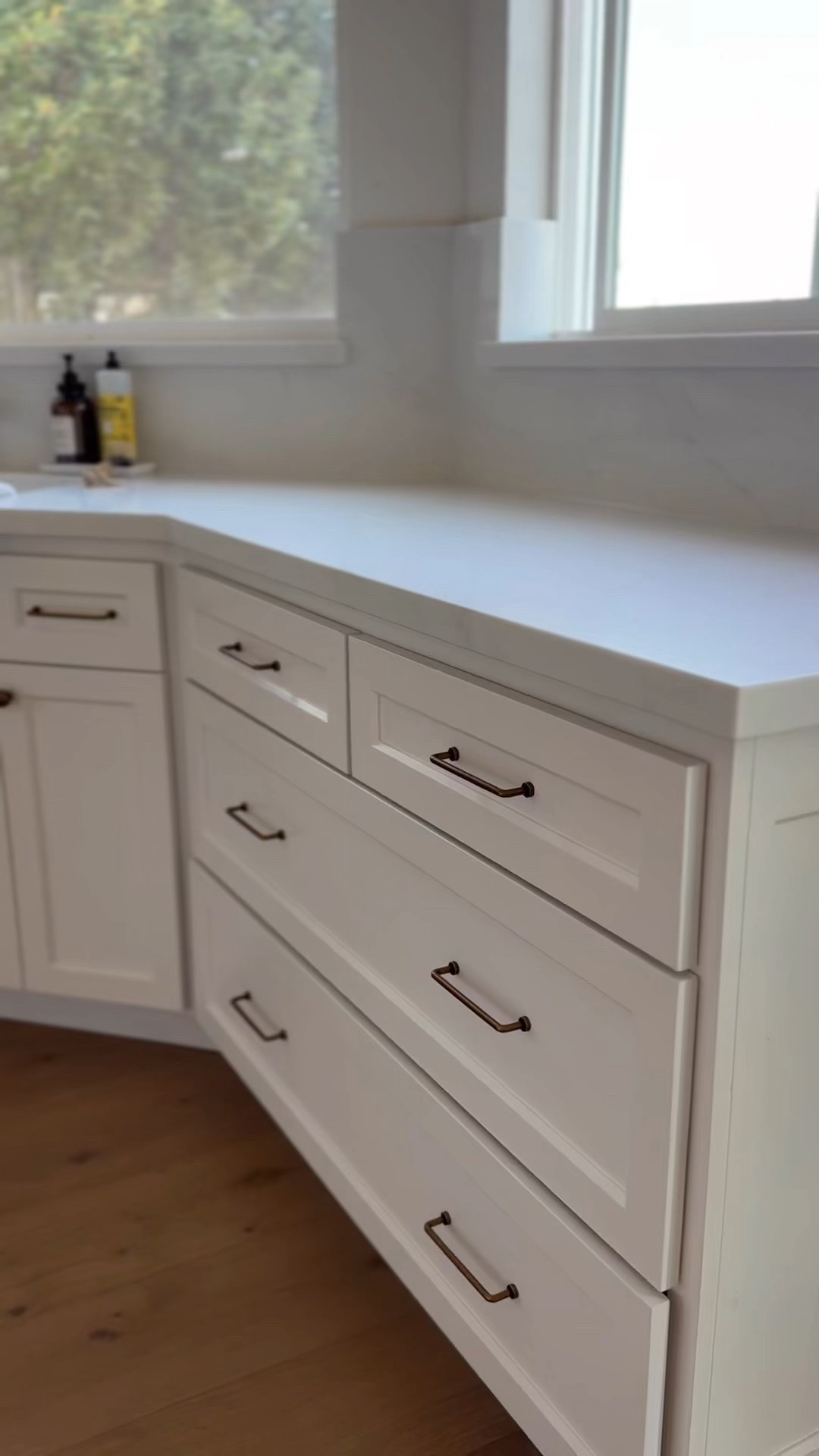 My kitchen gold/antique brass knobs and pulls, Nathan James cohen stools, & my favorite target candle!! 

#LTKHome