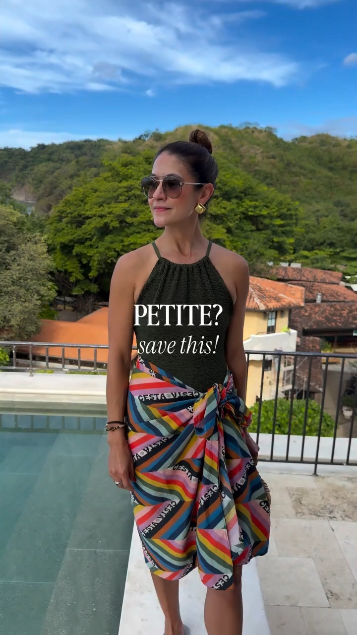 Petite styling tip for vacation season ☀️

If you’re petite, the biggest mistake with pareos is tying them too low on the hips. That placement shortens your legs and throws off your proportions.

Instead, tie the knot higher on your waist so your legs look longer and your frame stays balanced.

Another trick: let a little leg show. A slit or opening creates vertical movement, which helps elongate your silhouette even more.

Pareos are one of the most versatile pieces you can pack for spring break or summer travel. You can wear them as a skirt, a cover-up, or even style them as a dress.

Save this for your spring break and summer outfit planning.

These are go-to pareos right now. Both are incredibly chic and easy to style.

Comment LINK and I’ll send you the pareo details via DM.

#petitepowermove #petitestyle #fashiontips #petitefriendly #petitefashion