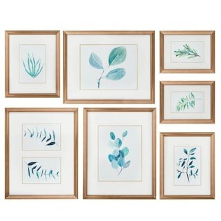 Gold Traditional Gallery Wall Frame Set (7-pieces) | The Home Depot