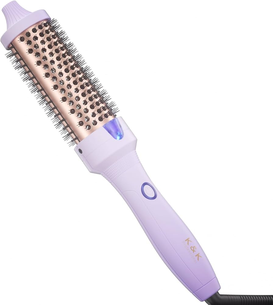 Curling Iron Brush 1.5 Inch Ceramic Tourmaline Ionic Hair Curler Hot Brush Create Loose & Volume ... | Amazon (US)