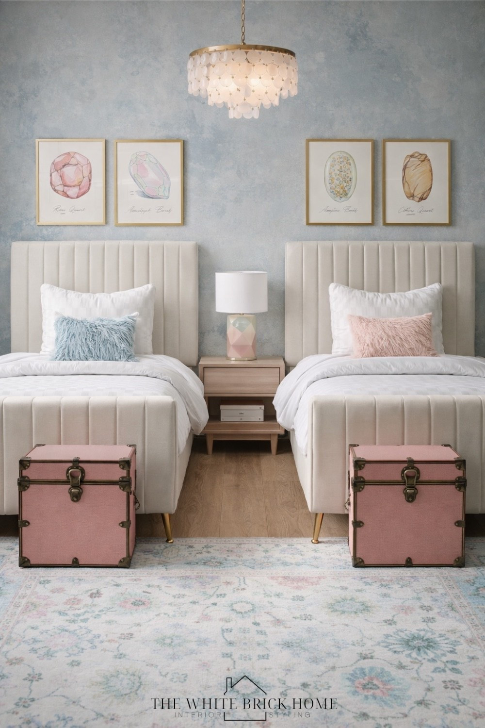 A beautifully balanced modern shared bedroom that blends soft pastels, affordable bed, and modern wall art for a bedroom that feels both playful and polished. 

Girls room, girls bedroom, kids room, girls room bed, girls room rug, girls room decor, girls room wall art, girls room bedding, girls room lighting, girls room design, shared bedroom, shared kids room, shared bedroom design, girls room design ideas, tween girl, tween girl bedroom, shared tween girl bedroom, home decor, home design, bedroom design, pottery barn teen, wayfair, Amazon, home decor, Kendra Scott 

#LTKKids #LTKSaleAlert #LTKHome