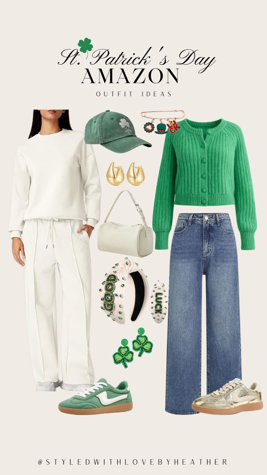 Casual, comfy, or dressed up — these green-inspired looks are perfect for St. Patrick’s Day plans. Everything is from Amazon and easy to shop.

#LTKSpringSale #LTKmomlife #LTKgrwm