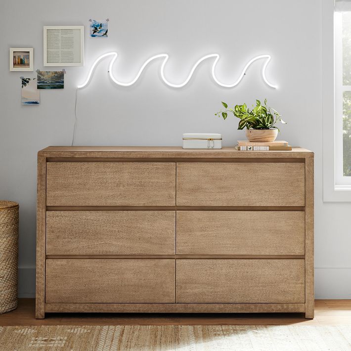 Costa 6-Drawer Wide Dresser (56&quot;) | Pottery Barn Teen