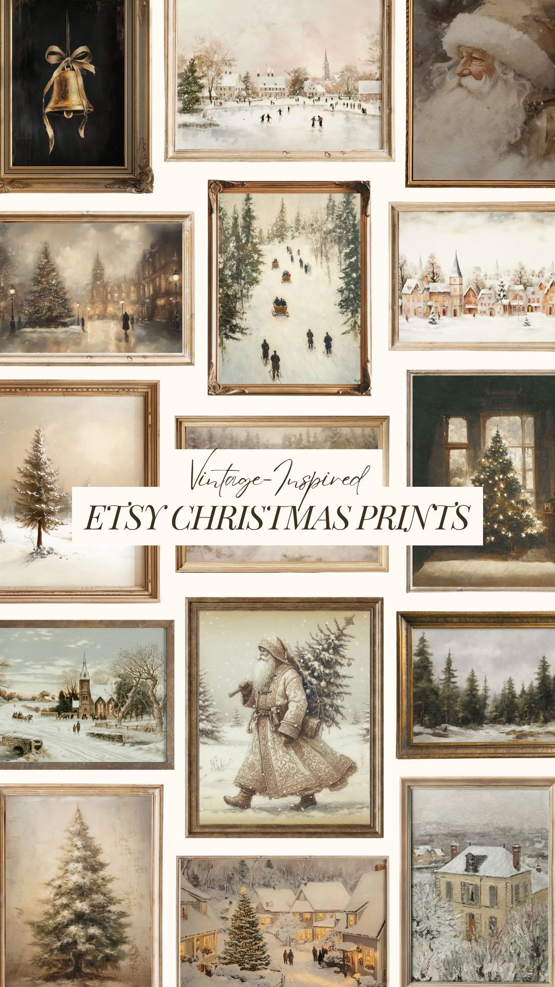 One of the easiest ways to decorate for the holidays is to swap out the prints in your frames! Here are some of my favorite vintage-inspired Christmas prints!🤎🪞

#LTKHome #LTKSeasonal #LTKHoliday