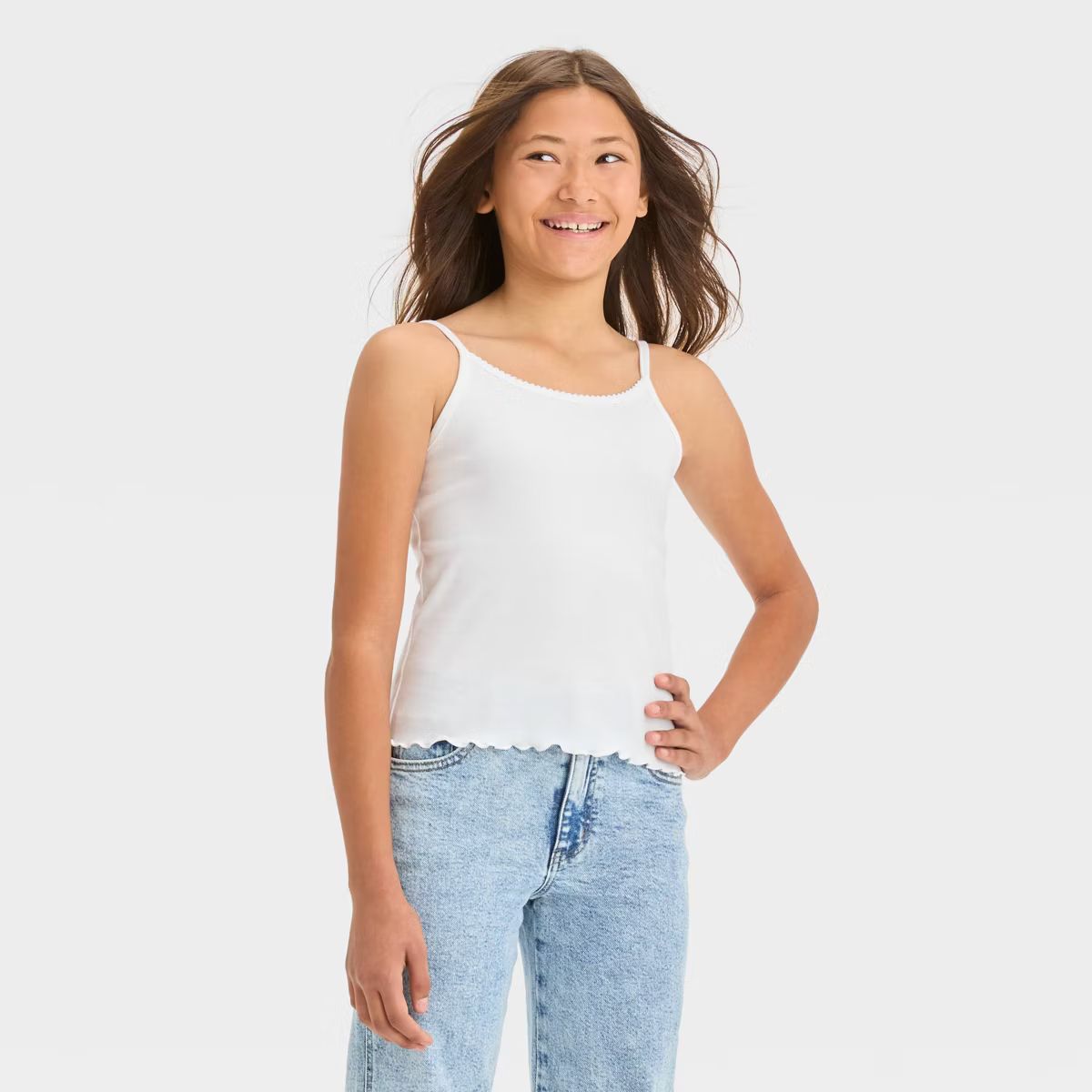 Girls' Ribbed Cami Tank Top - art class™ | Target