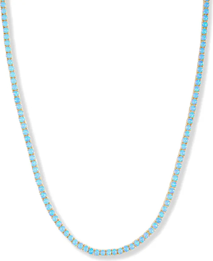 Grand Heiress Lab Created Opal Tennis Necklace | Nordstrom