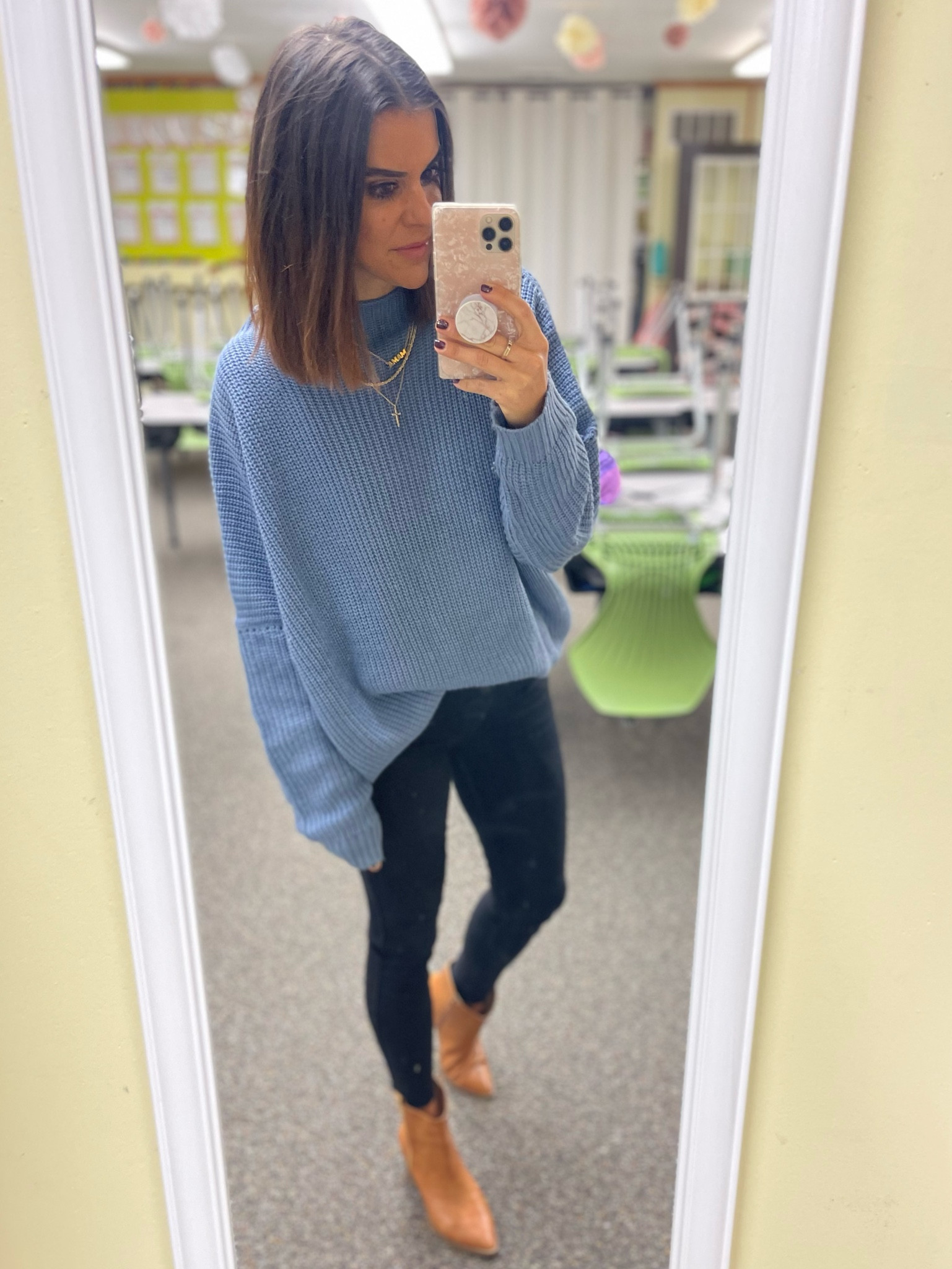 Today’s ootd 

Amazon sweater (the smallest size it comes in. I think it’s the 4-10)
Jeans: old navy, size 2. Tts 
Boots- Target, Tts 

#LTKsalealert #LTKstyletip #LTKunder50