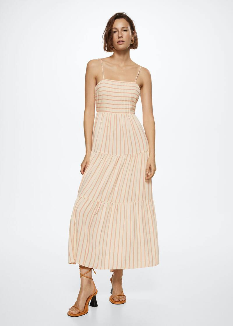 Flowy striped dress | MANGO (US)