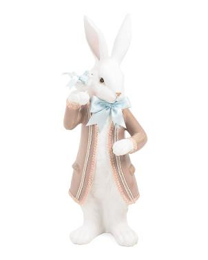 Resin Rabbit With Bird Figurine | TJ Maxx