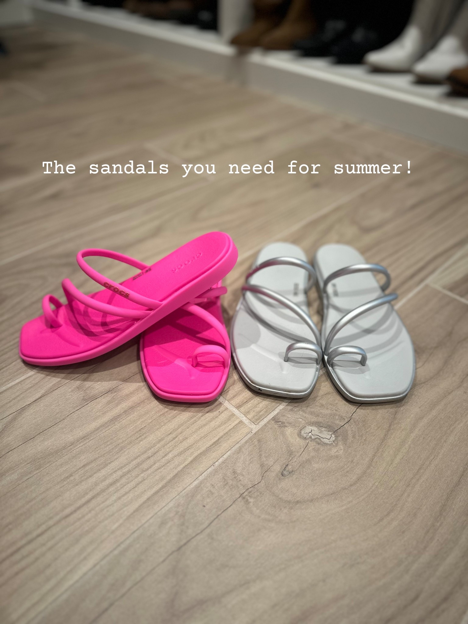 Never thought I’d be a Crocs girl but here we are and I’m not mad about it. These sandals are so cute, comfy and totally held up after hours of walking at the Orlando outlets and SeaWorld. Waterproof, easy to clean and my feet were still happy at the end of the day. They do run big, I’m usually an 8 and wearing a 7 in this pair. Also grabbed them in hot pink because why not 💕








Summer sandals/ jelly sandals/ shoes for water park / flip flops/ vacation shoes / waterproof shoes 

#LTKFindsUnder50 #LTKSwim #LTKShoeCrush