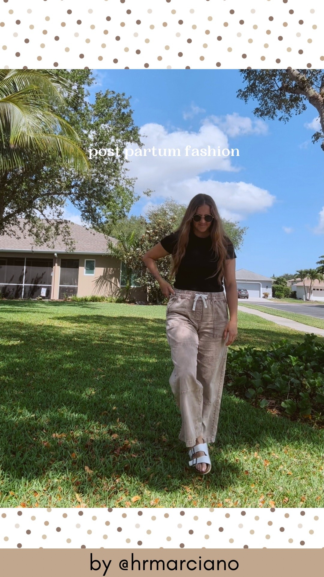 Trying to find my style post partum and loving these comfy, stretch pants with a drawstring. A cute fitted tee and sandals make this the perfect spring outfit. I wore it to church this week  

#LTKFindsUnder50